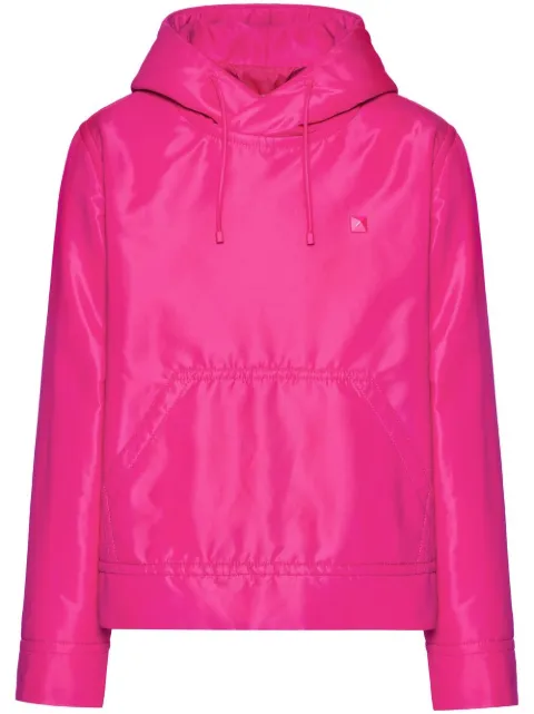 Valentino Garavani stud-detail padded hoodie