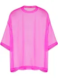 Valentino Garavani crew neck chiffon top - Pink