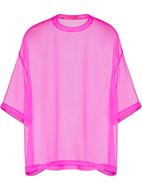 Valentino Garavani crew neck chiffon top