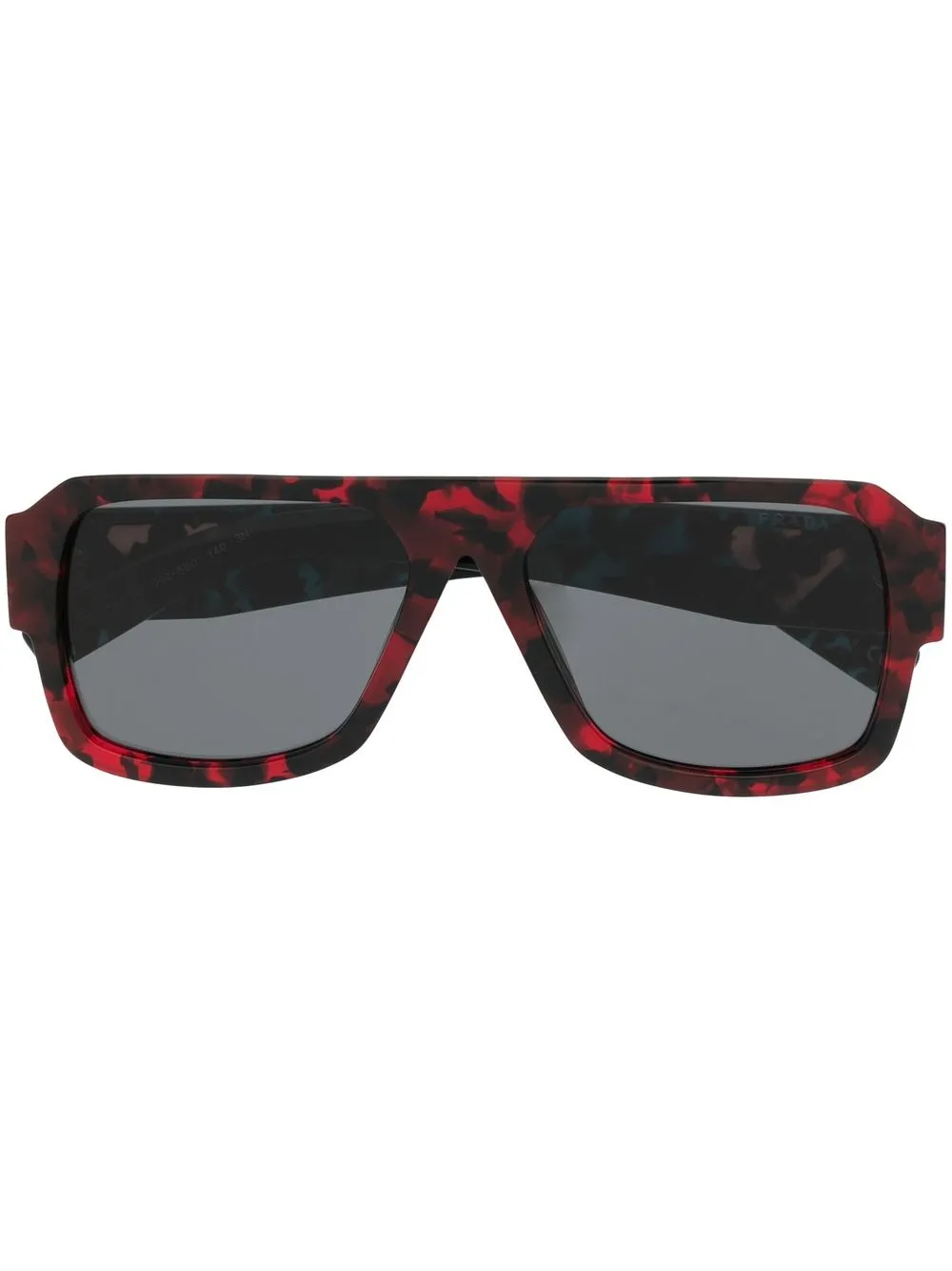 

Prada Eyewear lentes de sol con logo estampado - Rojo