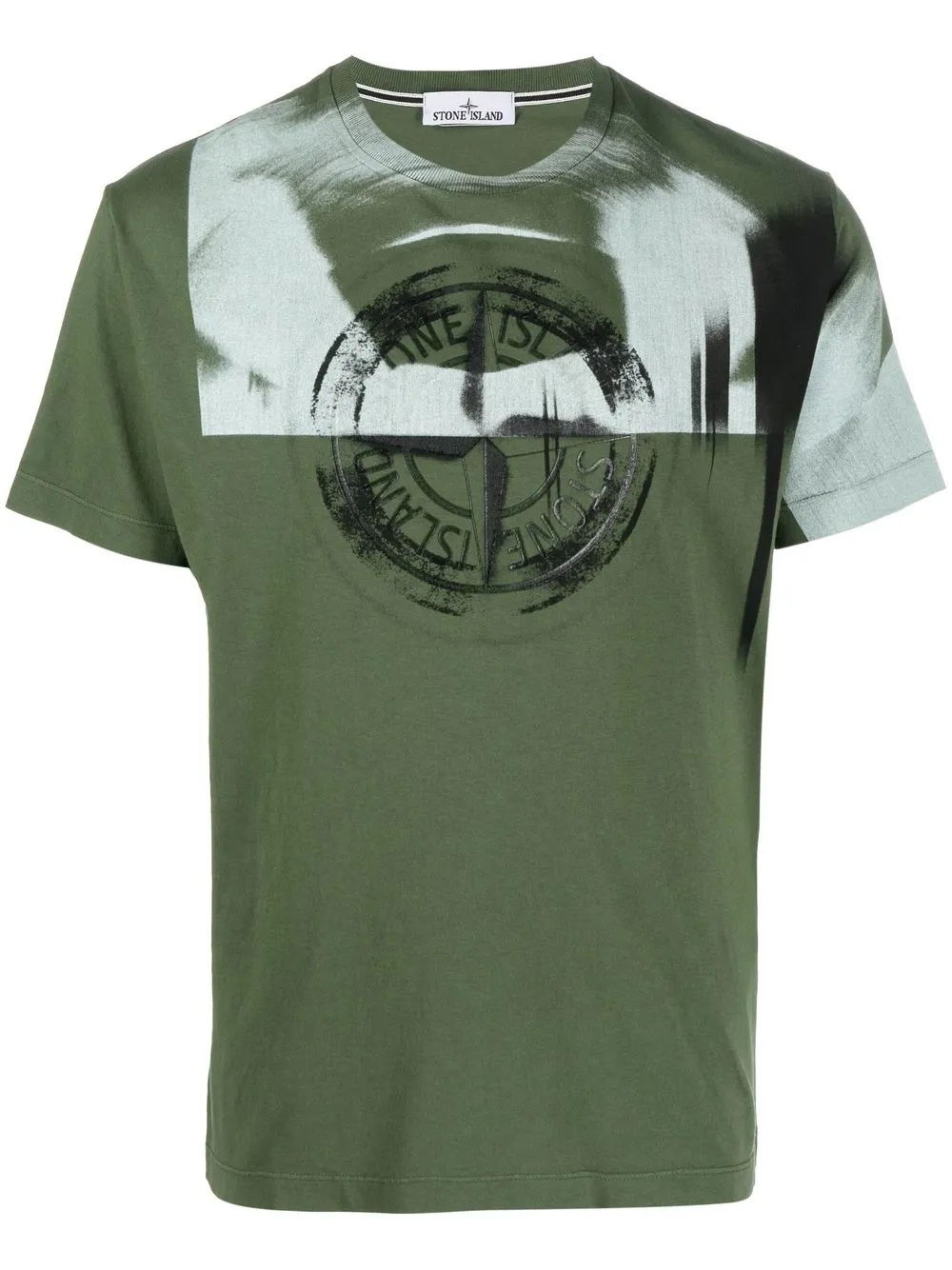 

Stone Island logo-print detail T-shirt - Green