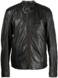 Belstaff long-sleeve leather jacket - Black