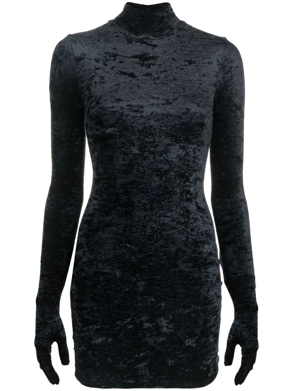 

VETEMENTS vestido corto de terciopelo - Negro