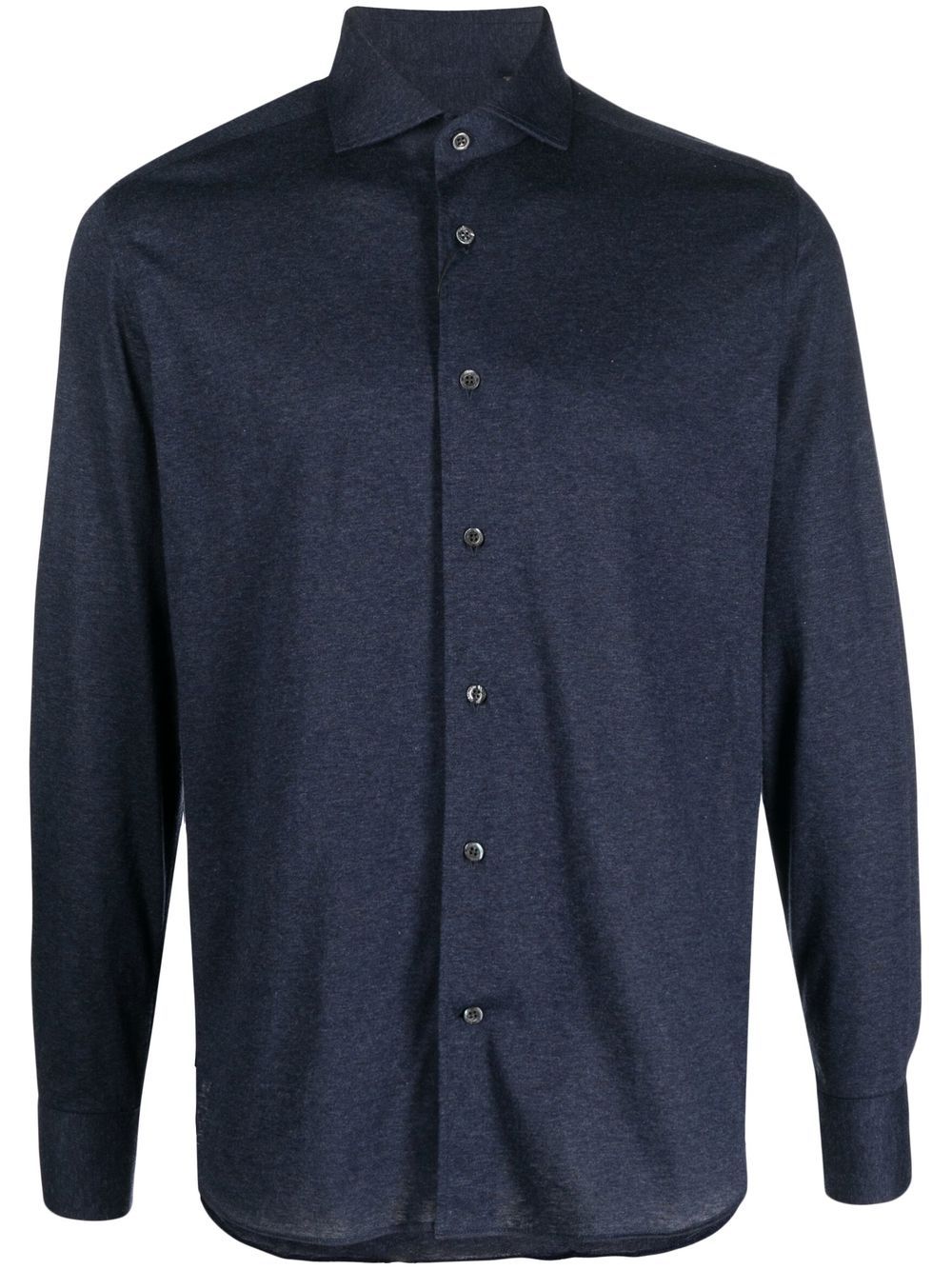 

Corneliani camisa con cuello italiano - Azul