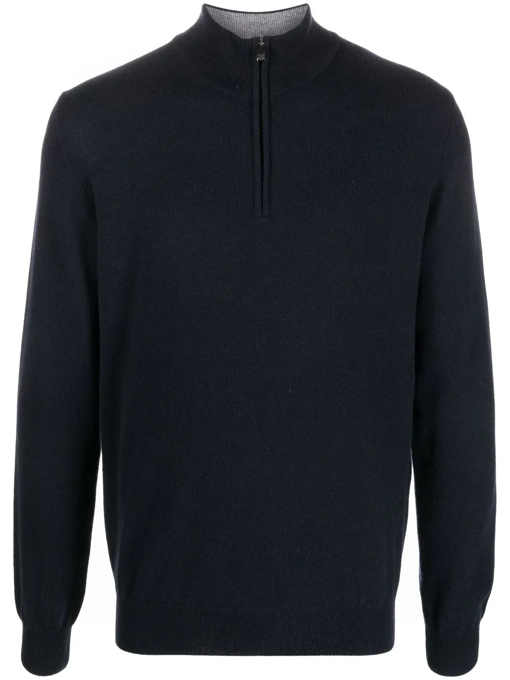 

Corneliani fine-knit half-zip jumper - Blue