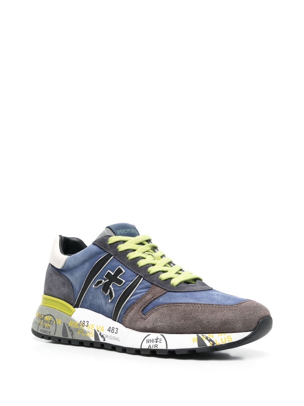 Premiata Lander low-top sneakers - Blauw