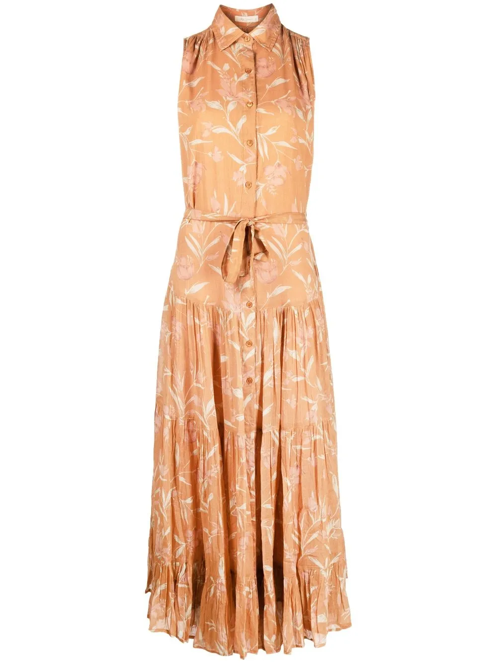 

Mes Demoiselles Dolly floral-print maxi dress - Orange