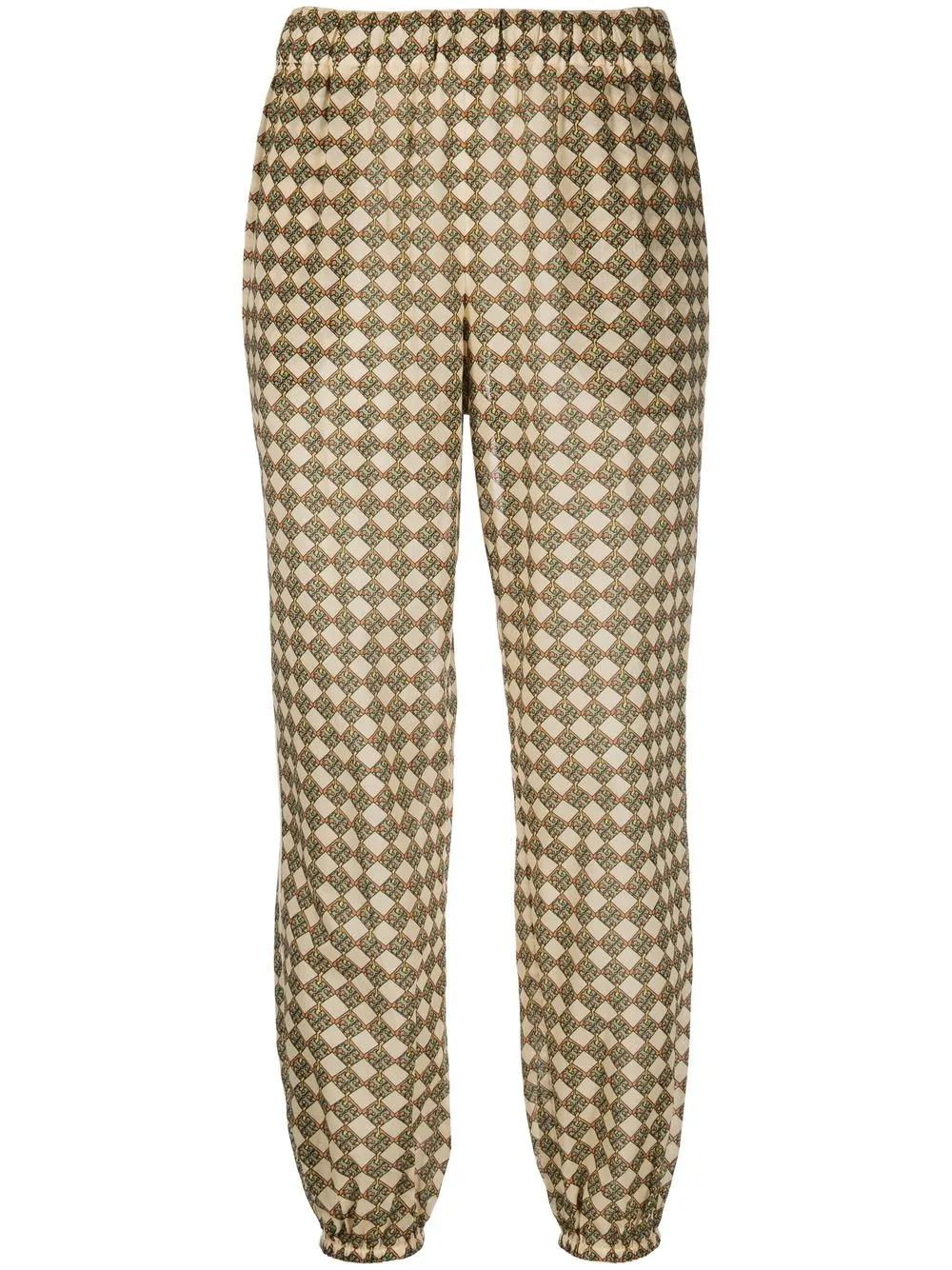 

Tory Burch pantalones con monograma estampado - Amarillo