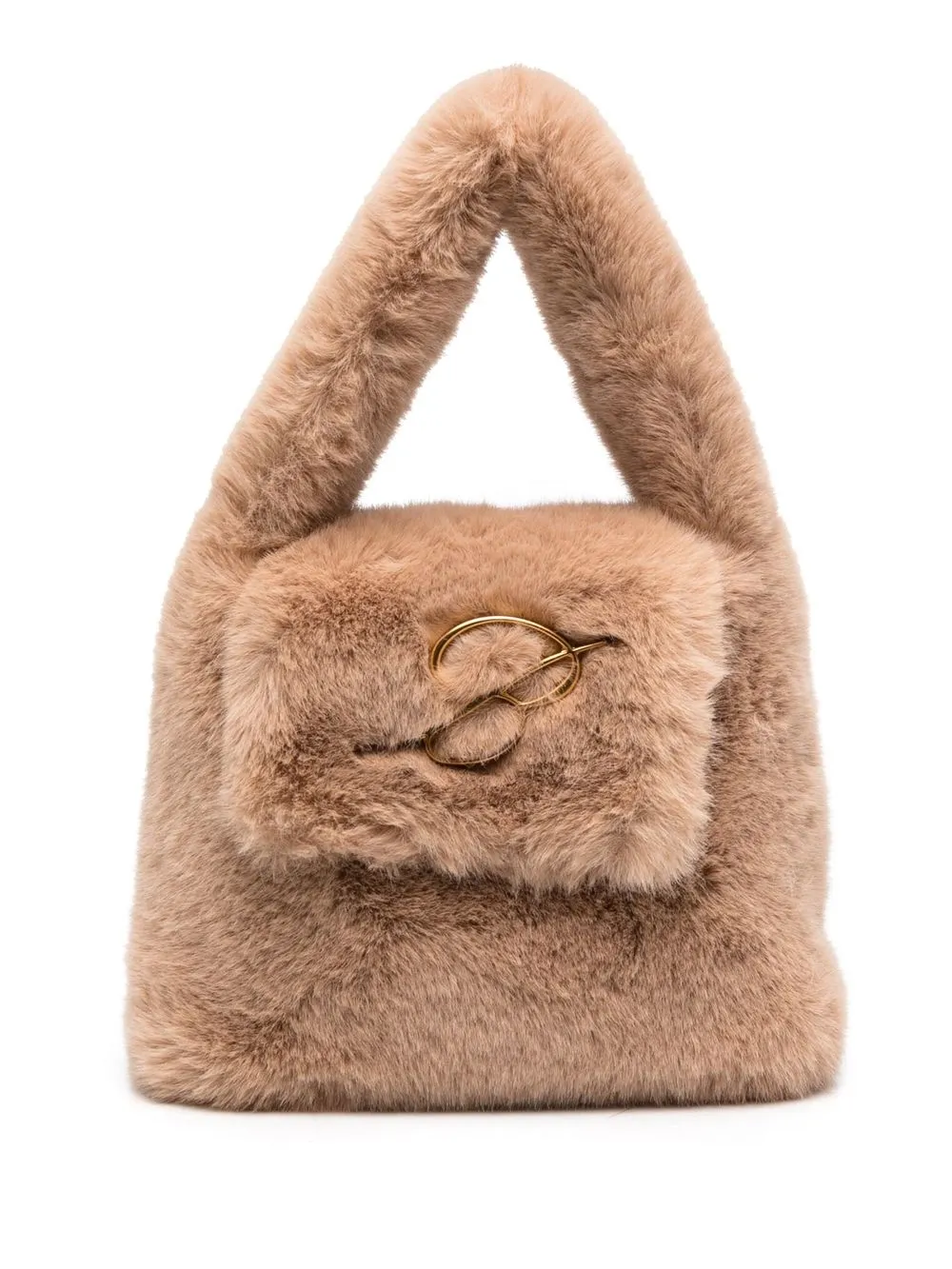 

Blumarine faux-fur detail tote bag - Neutrals