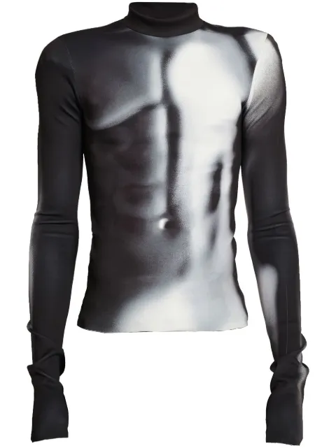 Balmain body-print detail T-shirt