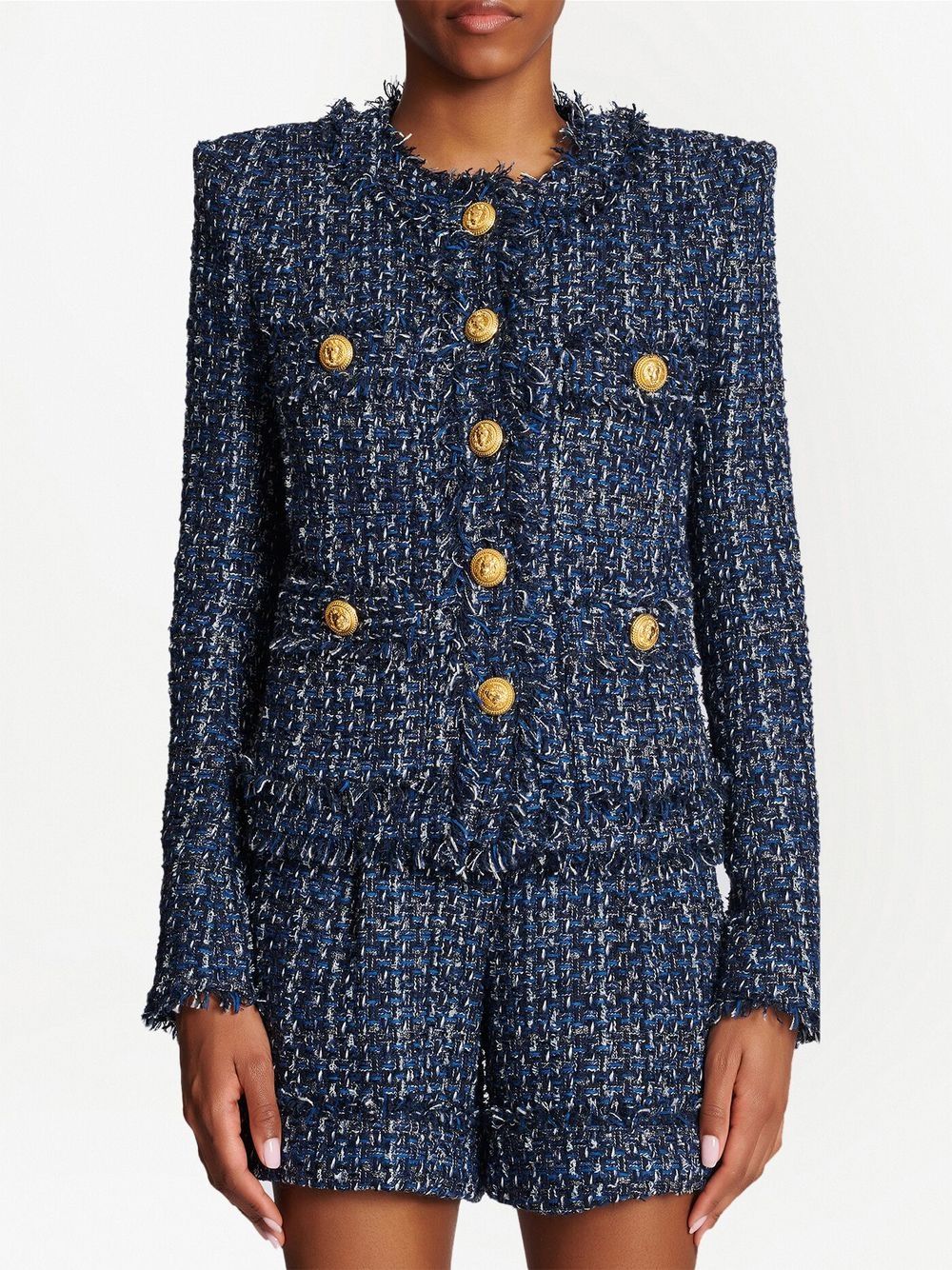 Balmain single-breasted Tweed Jacket - Farfetch