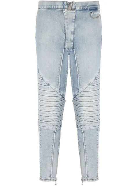 Balmain skinny jeans con tiro medio