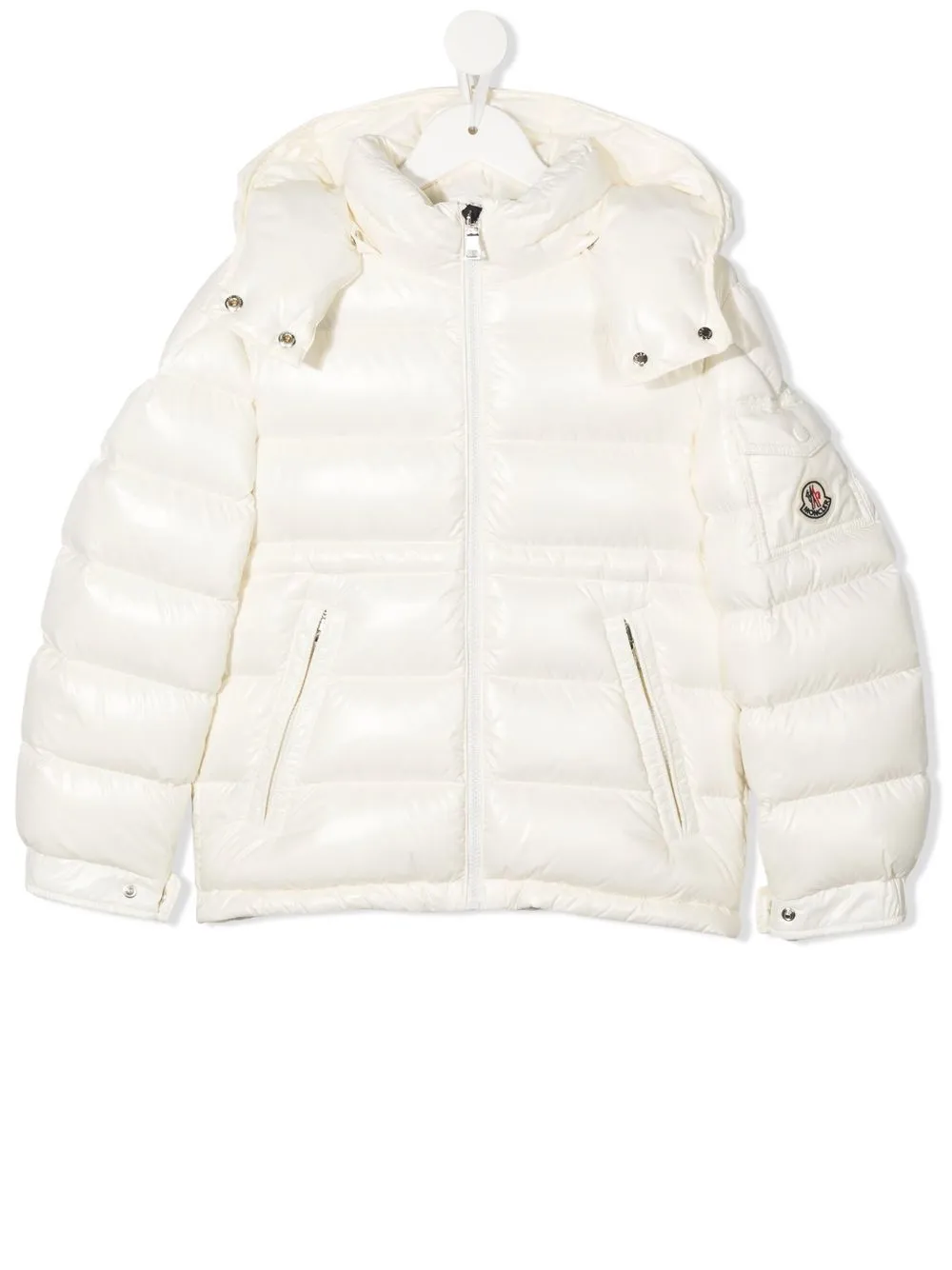 

Moncler Enfant chamarra capitonado Maire - Blanco