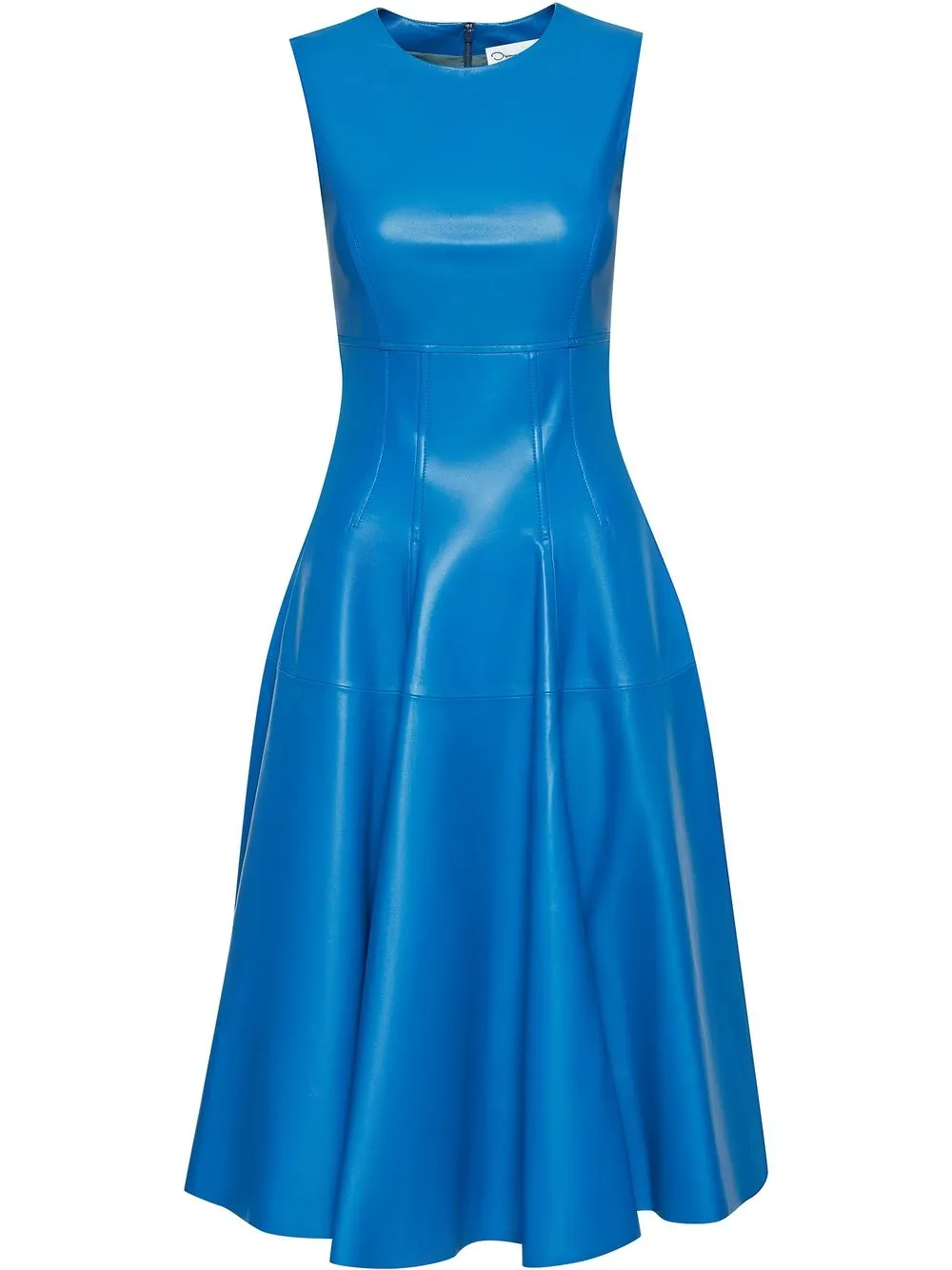 

Oscar de la Renta flared sleeveless midi dress - Blue