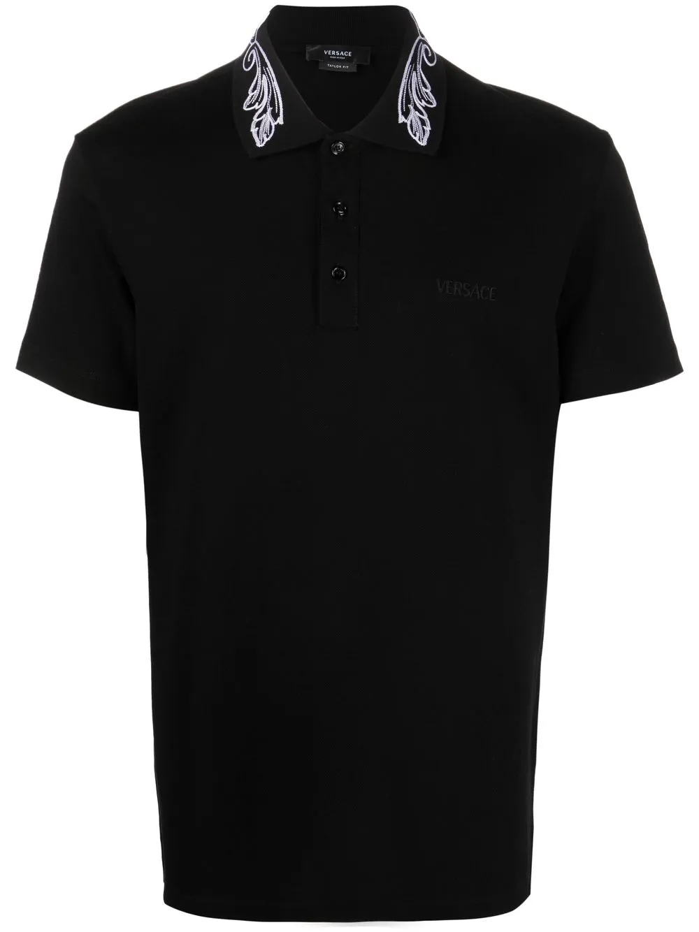 

Versace playera tipo polo con bordado Barracadacco - Negro