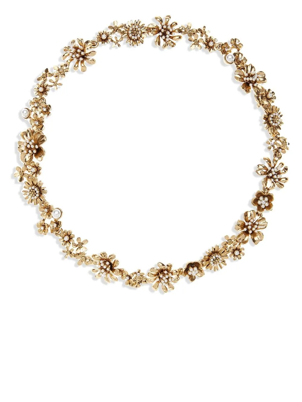 

Oscar de la Renta collar Primavera - Dorado