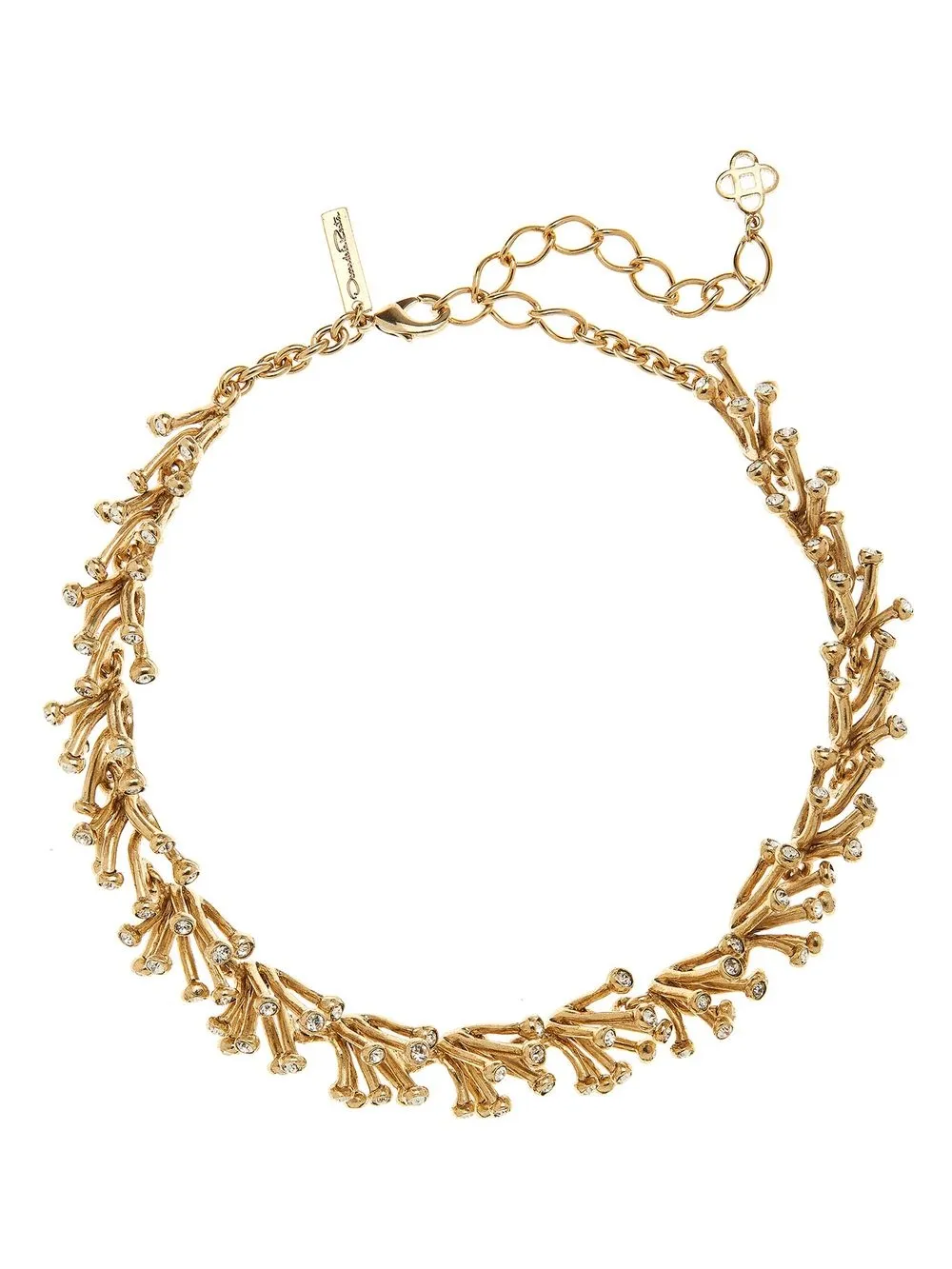 

Oscar de la Renta Comet embellished necklace - Gold