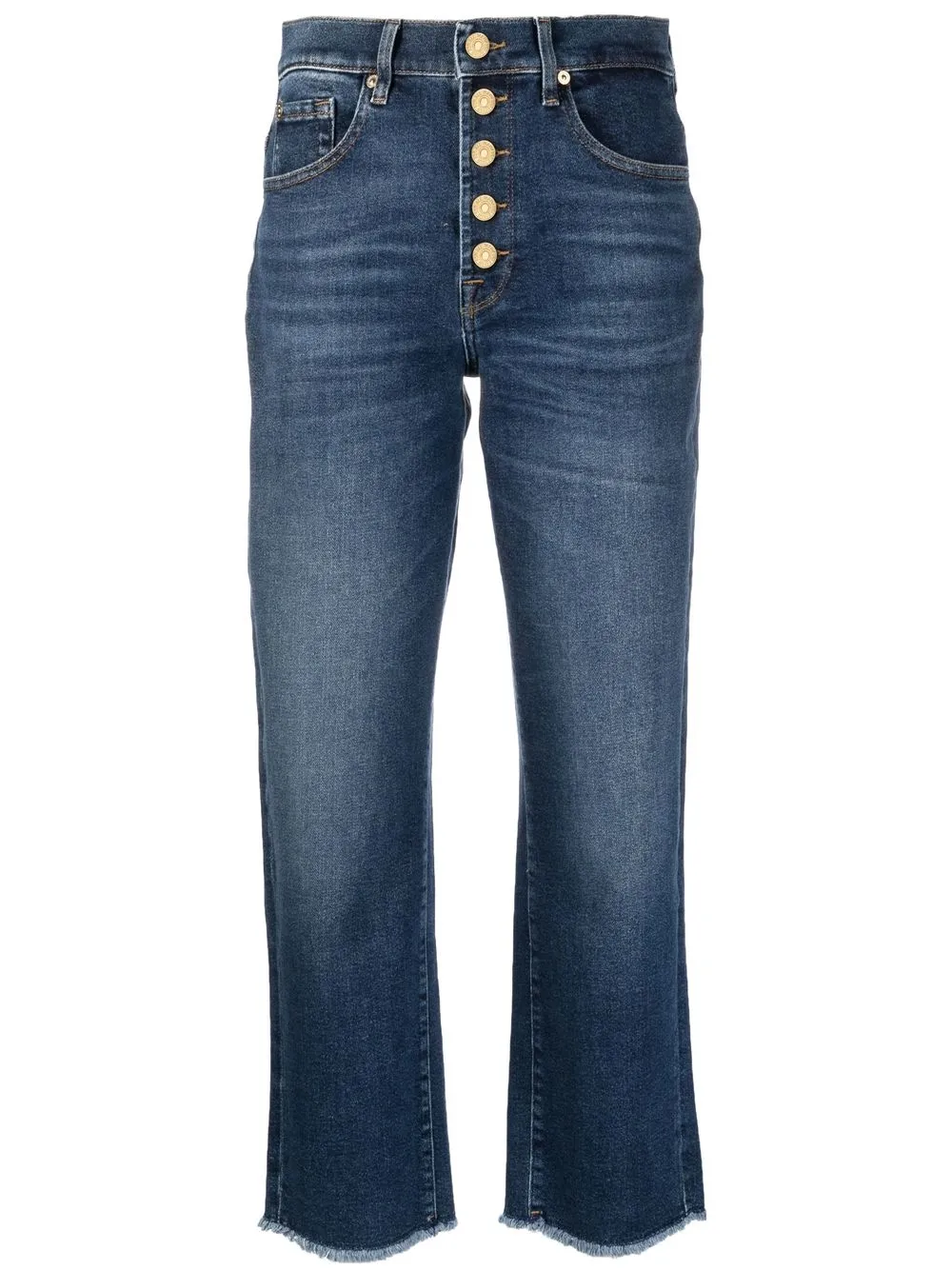 

7 For All Mankind jeans rectos capri - Azul