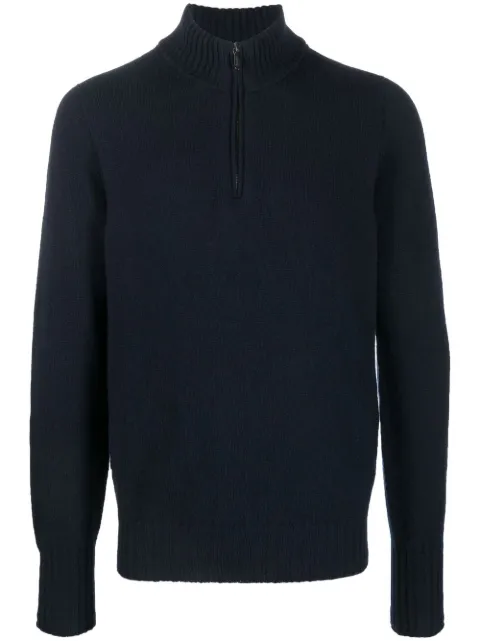 Drumohr zip-front knitted jumper
