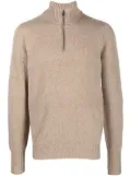 Drumohr zip-front knitted jumper - Neutrals