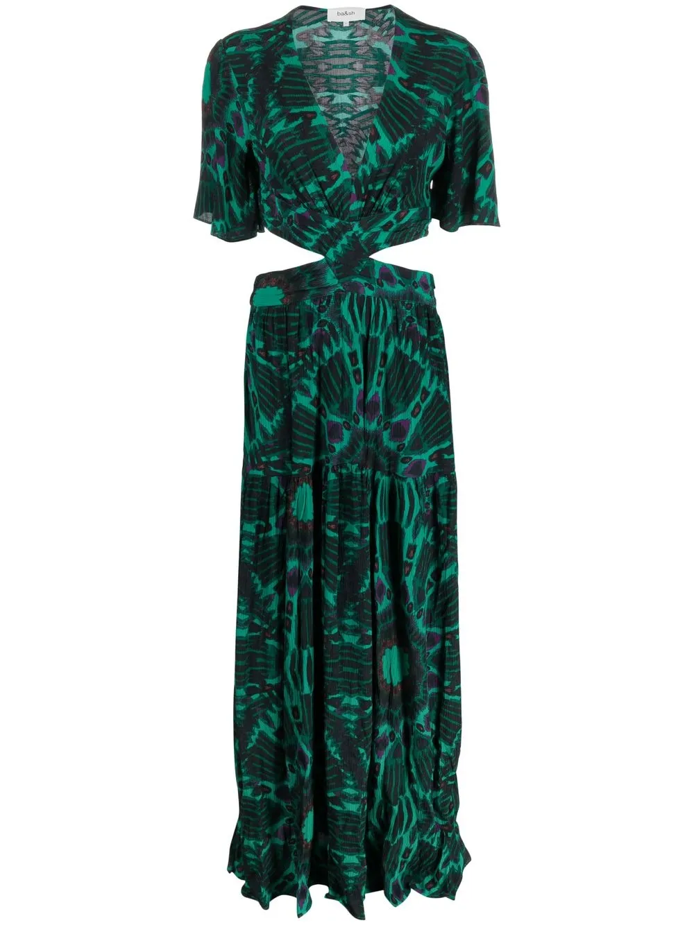 

Ba&Sh vestido camisero con estampado tie-dye - Verde