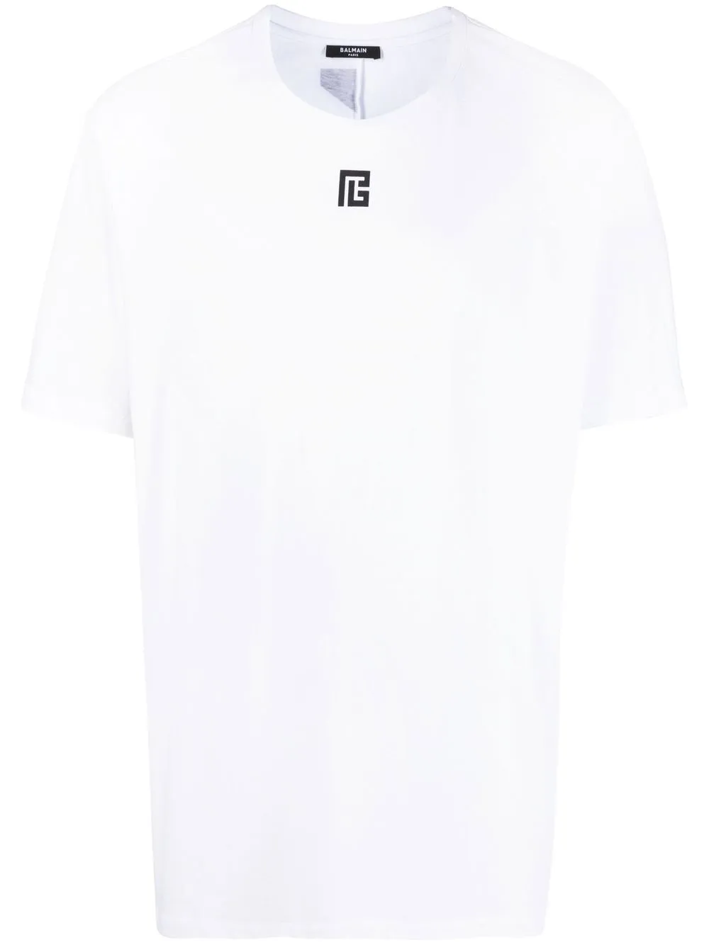 

Balmain logo-print detail T-shirt - White