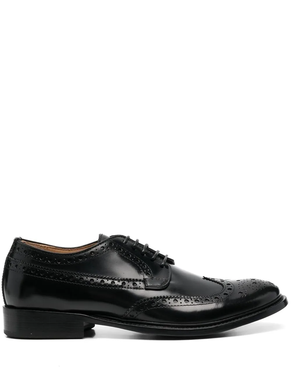 

Cenere GB patent leather brogues - Black