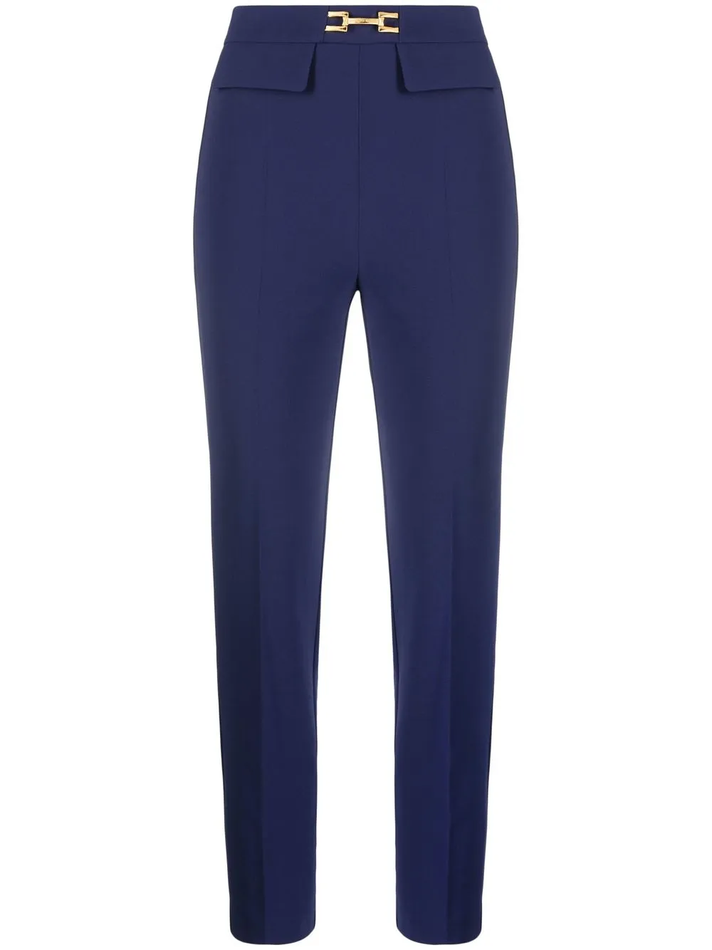 

Elisabetta Franchi high-waisted cropped trousers - Blue