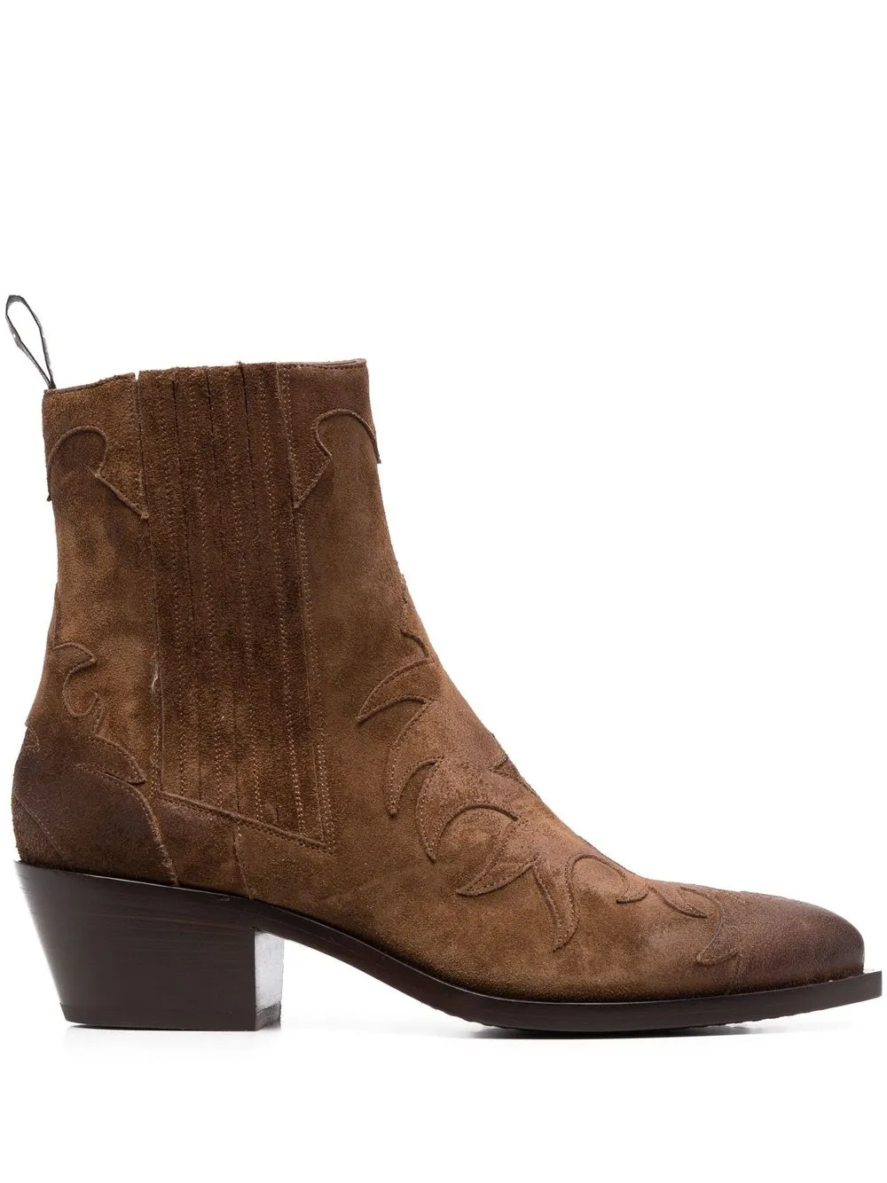 

Sartore 50mm appliqué-detail ankle boots - Brown