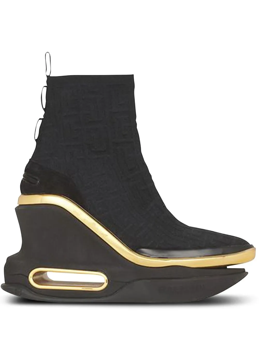 

Balmain B-Bold 120mm wedge sneakers - Black