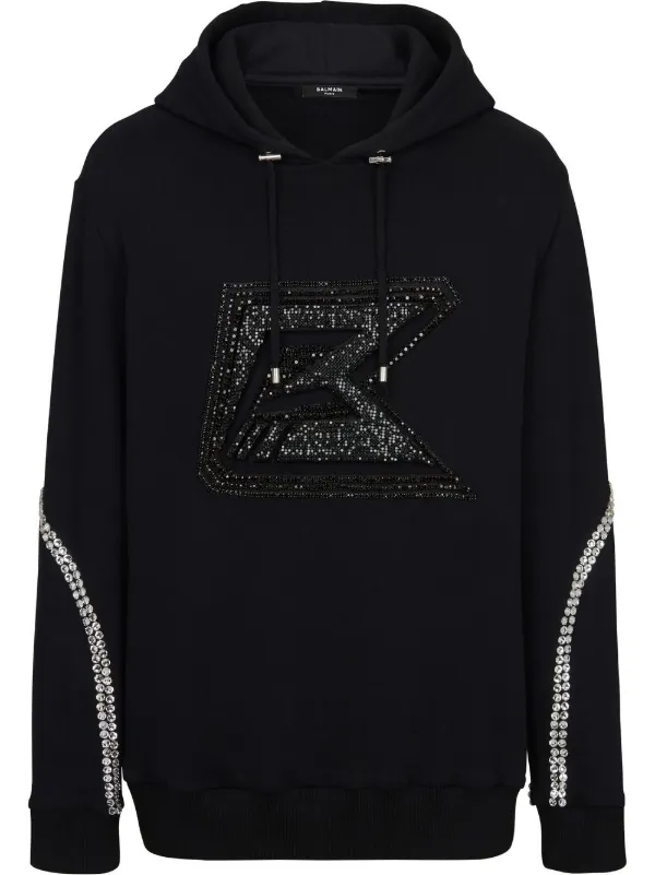 Balmain shop sequin hoodie