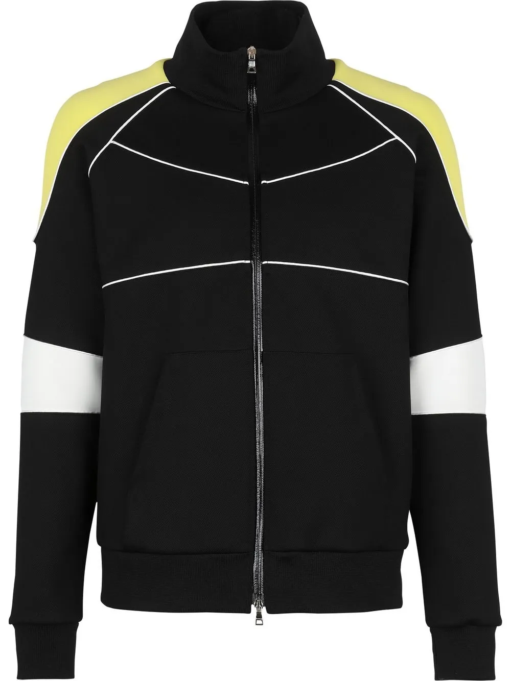 

Balmain contrast-panel sports jacket - Black