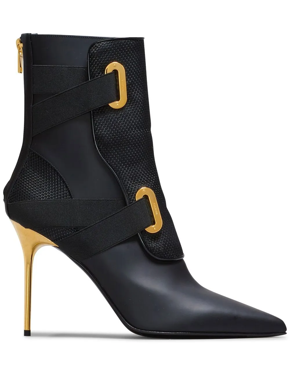 

Balmain Venus 95mm leather ankle boots - Black