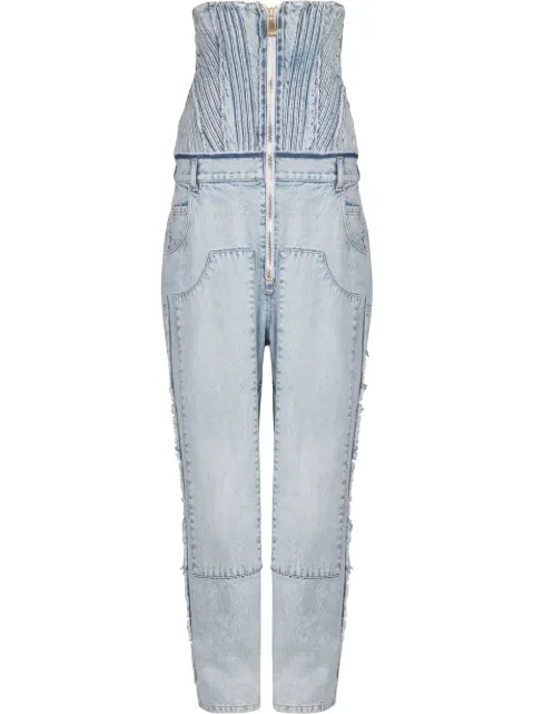 Balmain Vintage boyfriend corset jeans