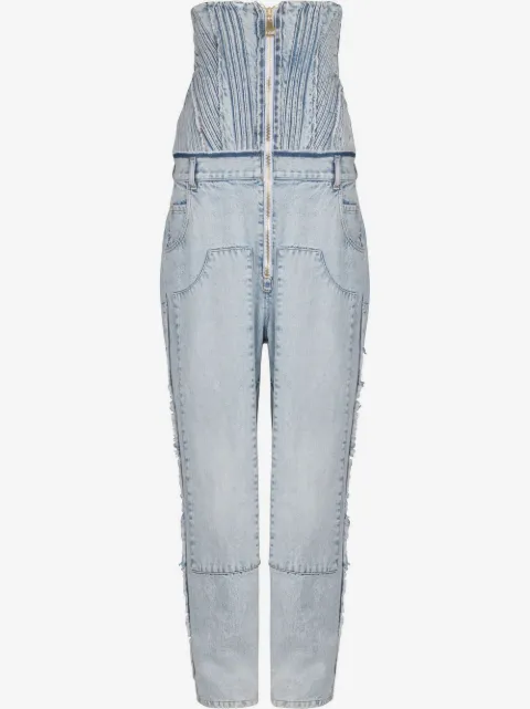 Balmain Vintage boyfriend corset jeans
