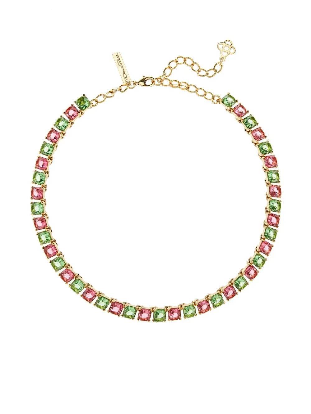 

Oscar de la Renta Rainbow Baguette necklace - Gold