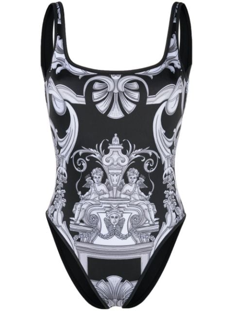 Versace baroque pattern-print swimsuit