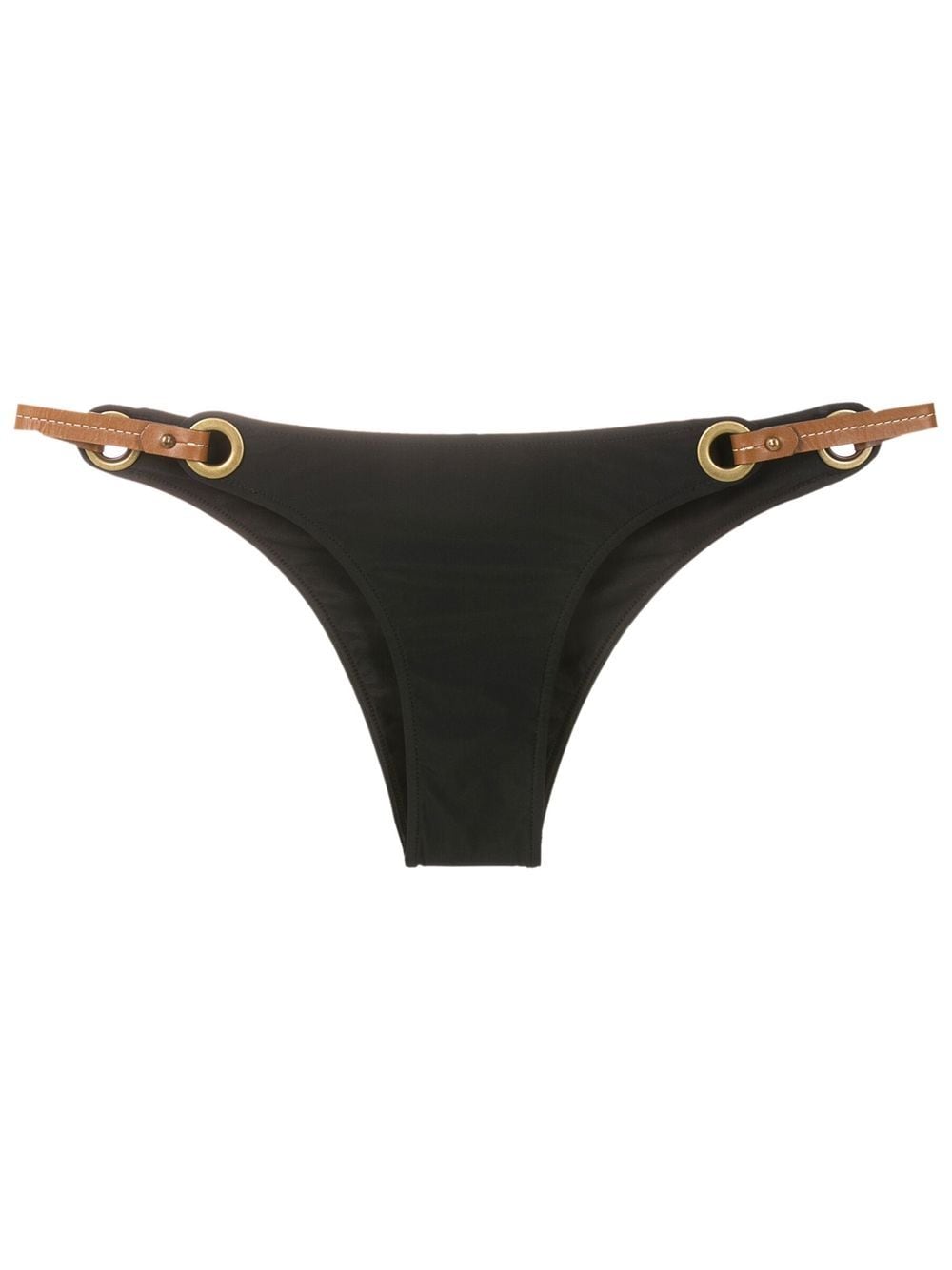 Lenny Niemeyer Alca Detalhe Ilhos Bikini Bottoms In Black