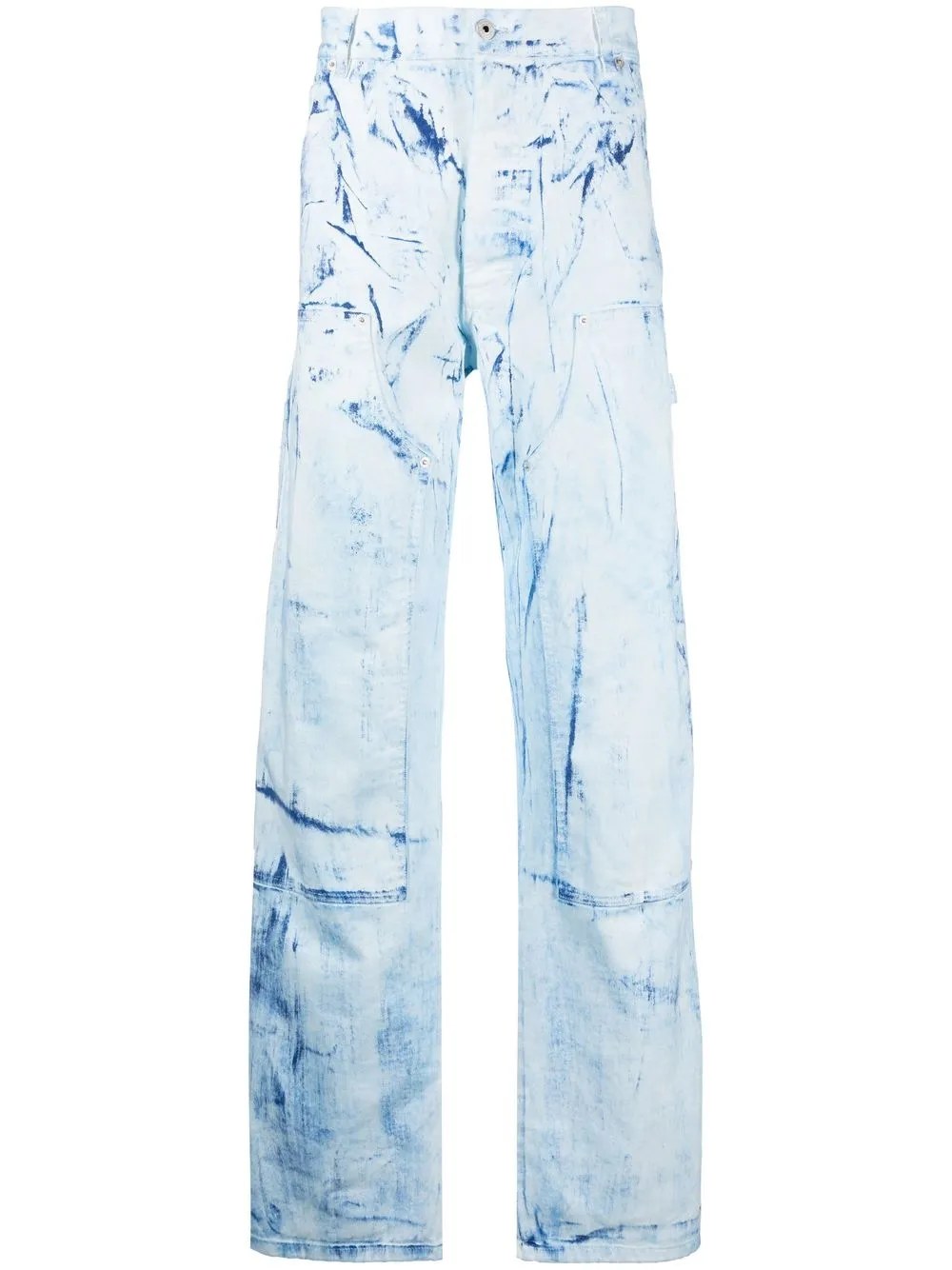 

Heron Preston jeans con efecto envejecido - Azul