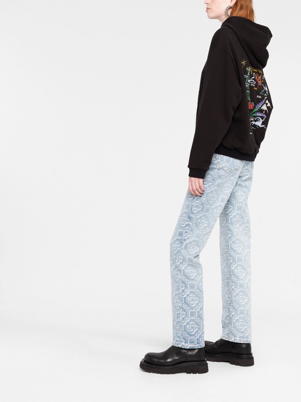 Kenzo floral embroidery hoodie Women