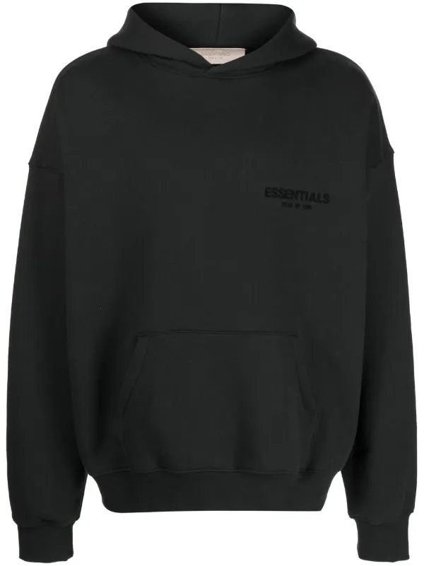 Fear of god 2025 essentials logo pullover hoodie