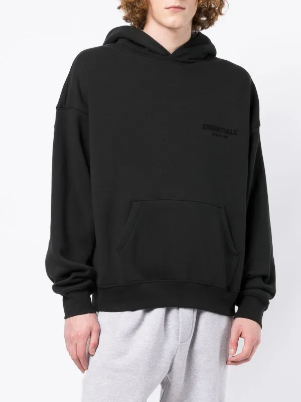 Black Polyester Hoodie by Fear of God ESSENTIALS on Sale