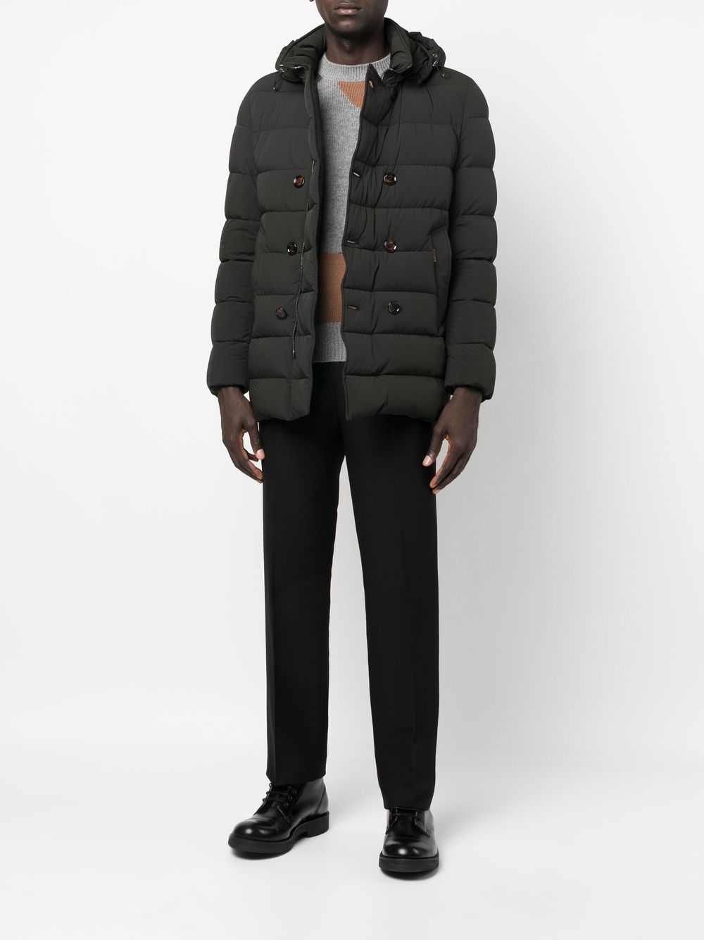 Moorer Florio double-breasted Padded Coat - Farfetch