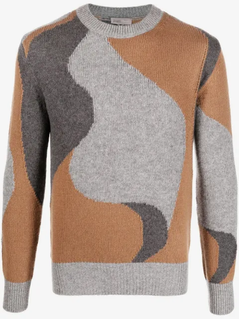 Herno Pullover mit abstraktem Muster