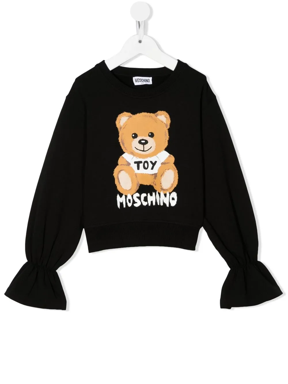 

Moschino Kids sudadera con oso estampado - Negro