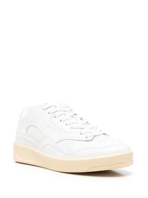 【関税込み】Jil Sander ホワイト ローカットスニーカー Jil Sander ローカット スニーカー | ホワイト | FARFETCH JP