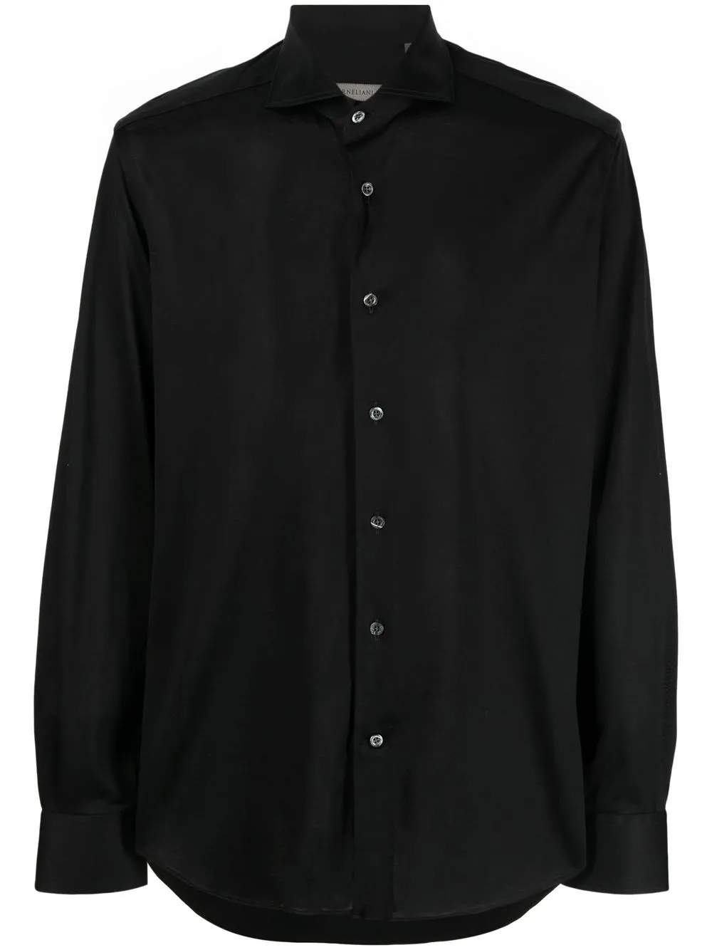 

Corneliani cutaway-collar button-up shirt - Black