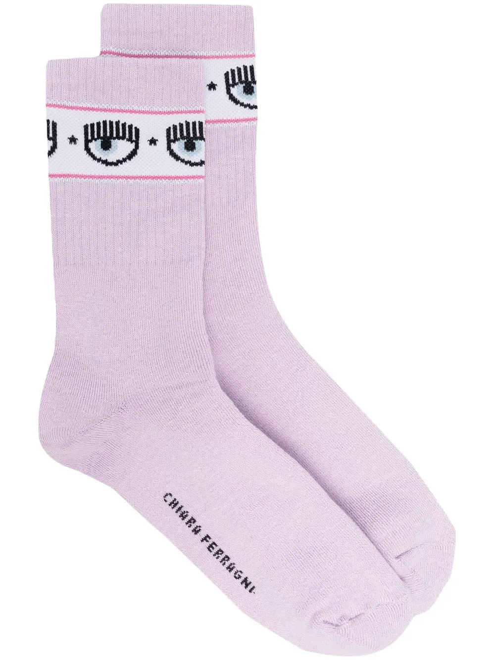 

Chiara Ferragni Eyelike cotton socks - Purple