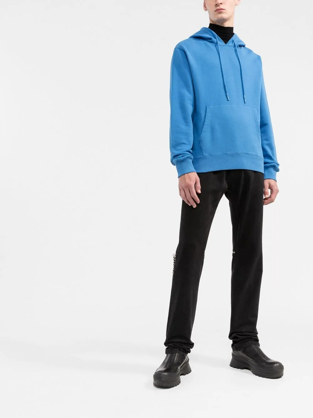 Off-White Hoodie met logoprint - Blauw