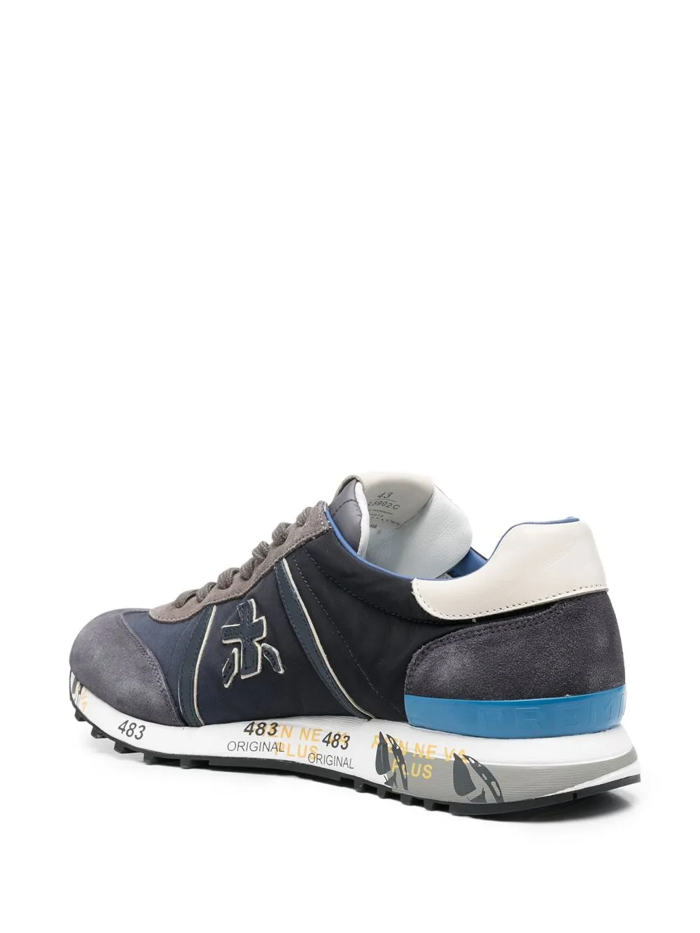 Premiata Lucy Panelled low-top Sneakers | Blue | FARFETCH AO